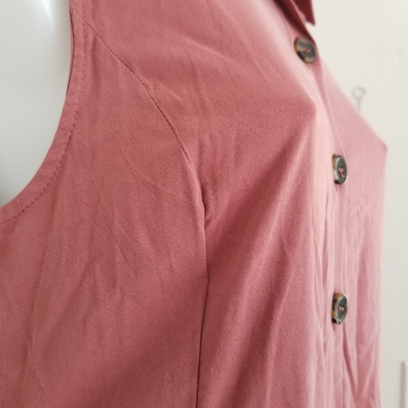 Tahari Boho Button Down Midi Dress w/ Pockets NWT - Picture 5 of 8